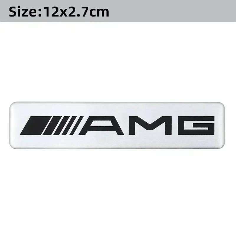 3D Aluminium Car Logo Sticker Decals Auto Decoration Accessories For Mercedes Benz AMG W204 W205 W203 W211 W212 W213 W201 W210