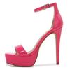 Fashion Gladiator Buckle Strap Women Sandals Thin Heels Club Party Patent Leather Women Pumps Classics Pole Dancing Shoes Size 36-41