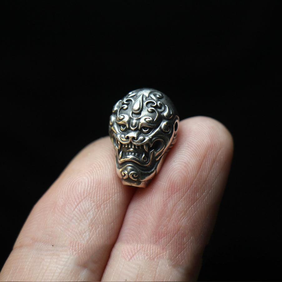 Tibetan Fire Dragon Pixiu Buddha Vajra Bodhi Bracelet Medium