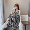 Daisy Floral Chiffon Fairy Dress - French Suspender Skirt for Girls