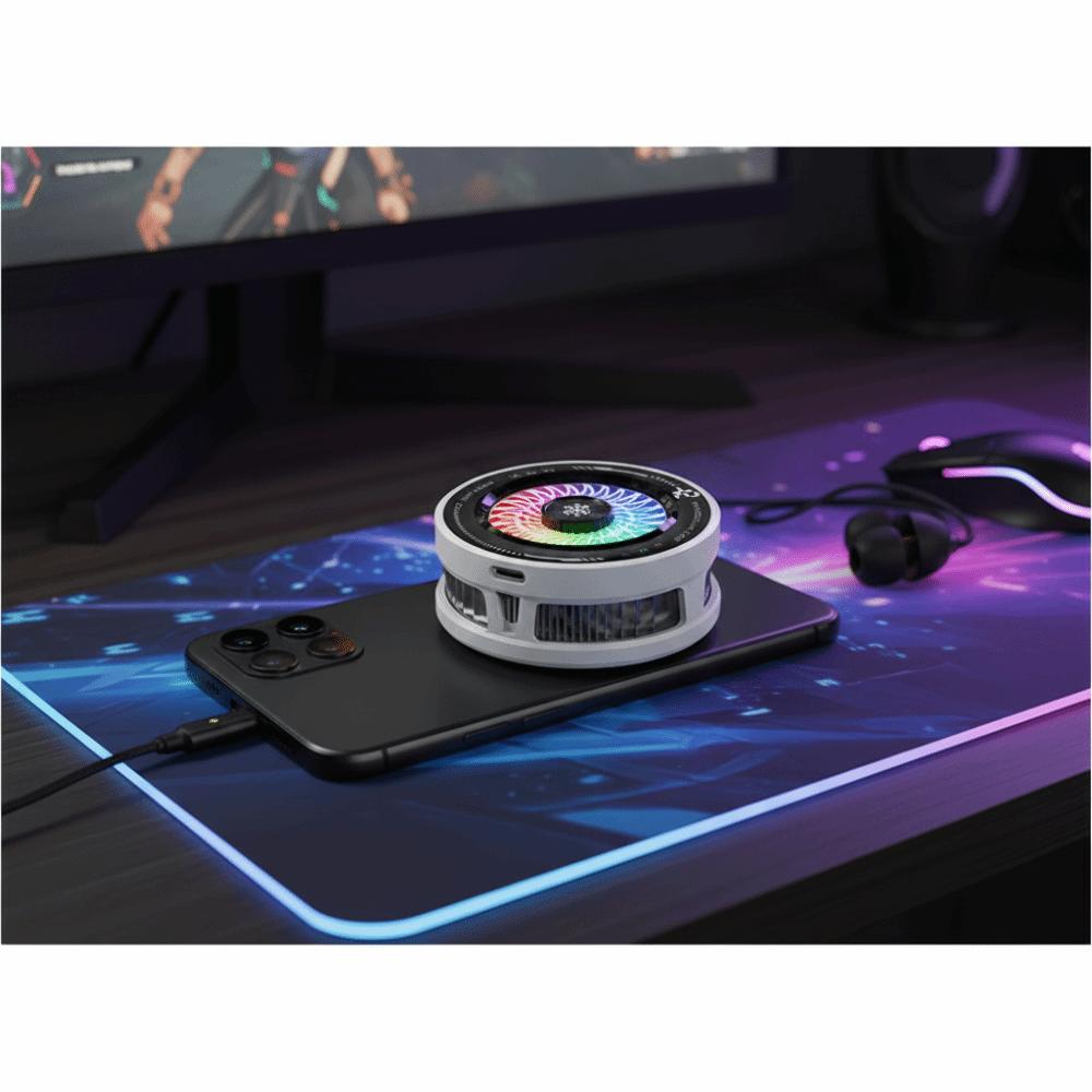 4 Modes AI Smart Temp Control Cooler Large Heat Dissipation Area Cellphone Radiator  Playing Game