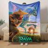 1 szt., Koc Disney Raya i Ostatni Smok Inspirowany Fantastyczny Smok Miękki i Przytulny Wystrój Domu Idealny Prezent dla Fanów Idealny na Kanapę, Łóżko, Podróż