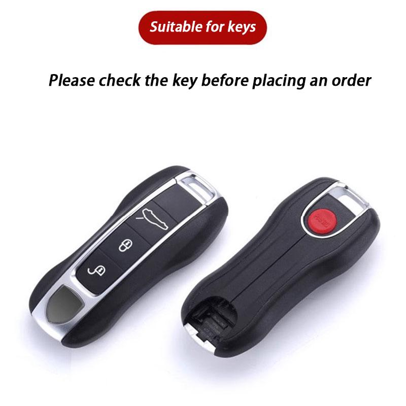 Aluminum Alloy Car Key Case Shell Key Cover For Porsche Cayenne Panamera - 911 Taycan Protective Accessory