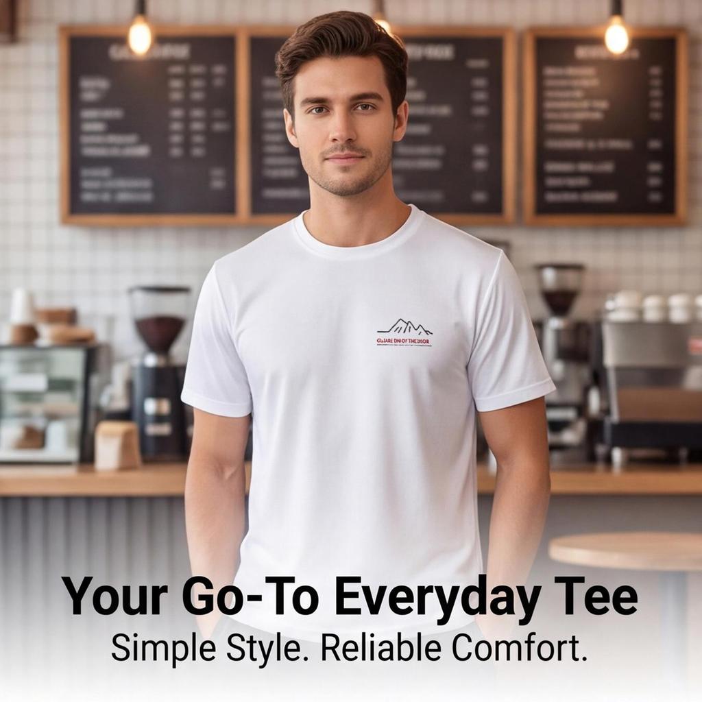 Versatile Crew Neck Short Sleeve T-Shirt for Men, Summer Casual Printed Top