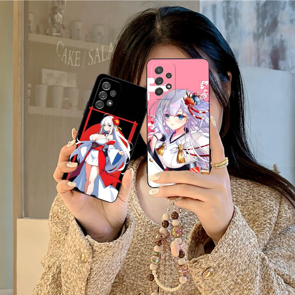 Azur Lane Shoukaku Phone Case for Samsung Galaxy M55 54 42 35 34 33 32 23 22 15 14 13 12 F55 5G Soft TPU Shockproof Cover