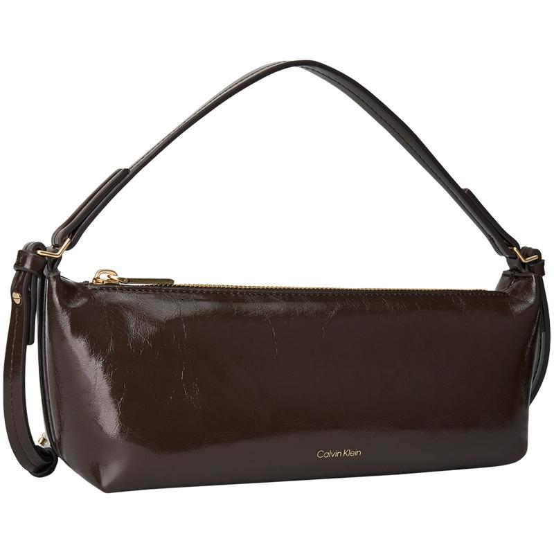 

Calvin Klein Elegant Commuter Style Waxed Series Crossbody Bag Women bags Mocha-Brown 4F3738G-BAL Basic Set (Bag)