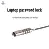 Zinc Alloy Laptop Cable Lock with Combination Code and 6x2.5mm Lock Hole