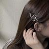 Snake Hair Pin Women's Bangs Duckbill Clip Rhinestone Alloy Barrette Fashion Design Hair Clip Hairpin Hair Accessories For Women
