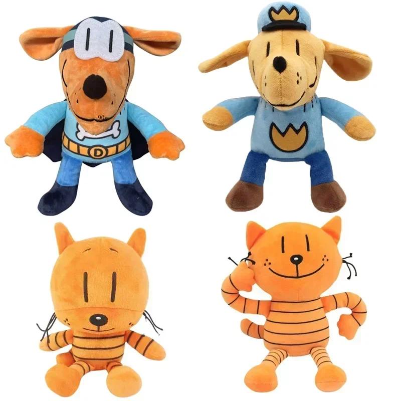 22cm Anime Dog Man Plush Toys Dogman Soft Stuffed Dolls Cartoon Petey Cat Puppy Dogs Animals Plushies Christmas Birthday Gifts