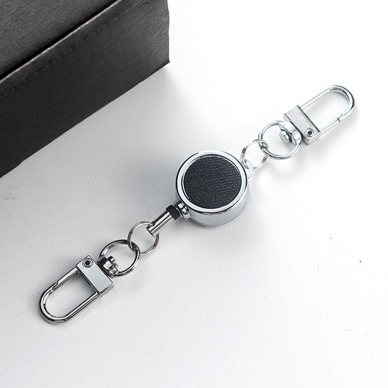 

ID Lanyard Key Ring Clip Name Tag Card Pull Chain Reel Badge Holder Breastplate Buckle Classic Belt Reel Extendable Retractable