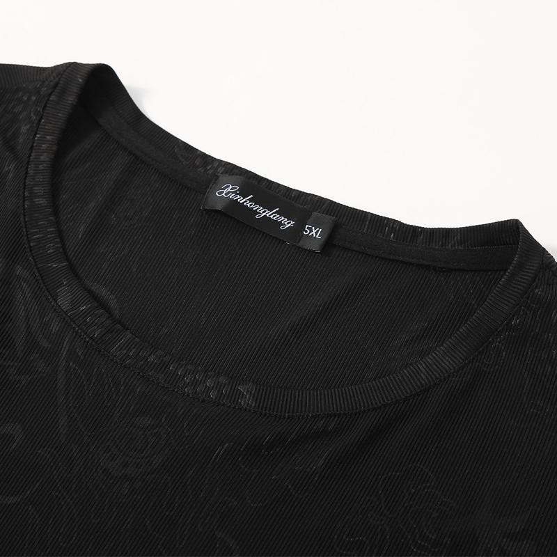 Plusstorlek 5XL-13XL Oversized T-shirt för Män Sommartoppar Mode Kortärmad T-shirt Sommar Herrkläder