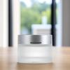 10Pcs Refillable Frosted Glass Containers for Facial Cream Travel Storage Mini Leak-Proof Cream Bottles Empty
