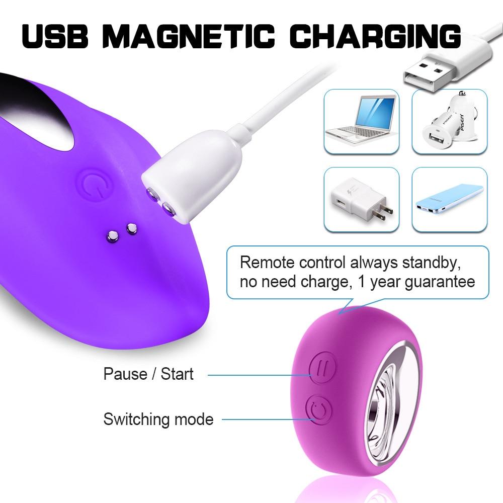 Women's Wireless Remote Control Invisible Wearing Egg Skipping Multi Frequency Flirting Massage Vibrating Sex Toy