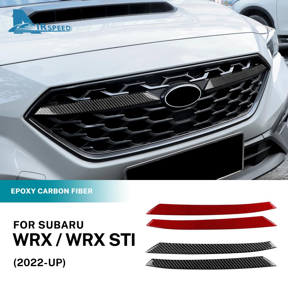 Real Soft Carbon Fiber Sticker For Subaru WRX/WRX STI 2022 2023 2024 2025 2026 2027 Car Front Grille Decoration Accessories