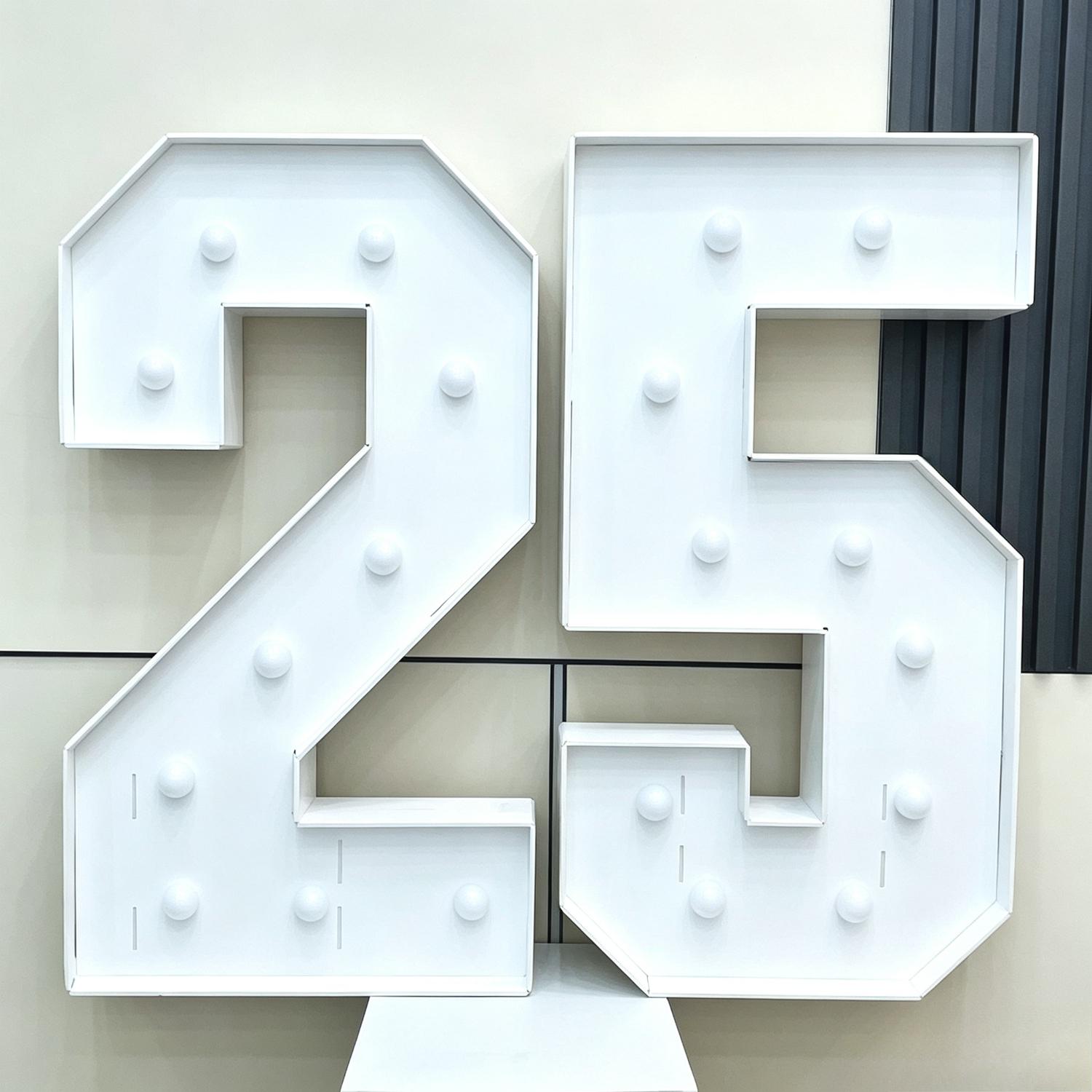 2pcs/set 91.5cm Large Light-Up Number