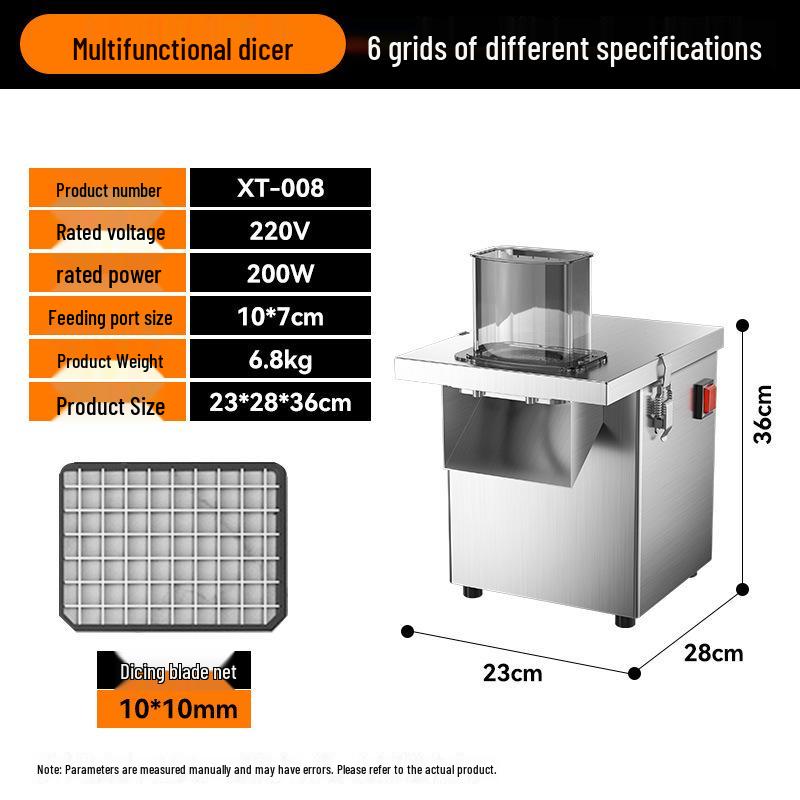 Multifunctional Automatic Vegetable and Potato Dicing & Slicing Machine