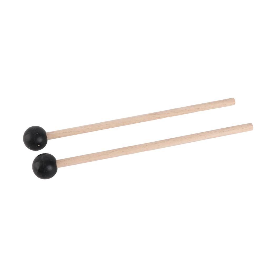 1 Pair Tongue Steel Drum Xylophone Mallets Tuning Fork Wooden Rod Mallet for Percussion Instrument