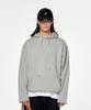 Embroidery Oversized Long Hoody_Gray