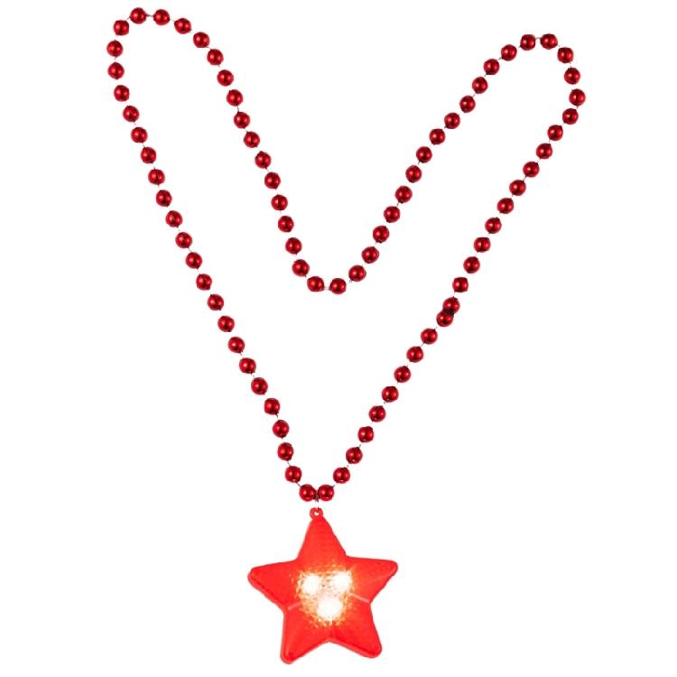 Light Up Star Necklace for Festival Decoration Classroom Exchange Gifts Prizes