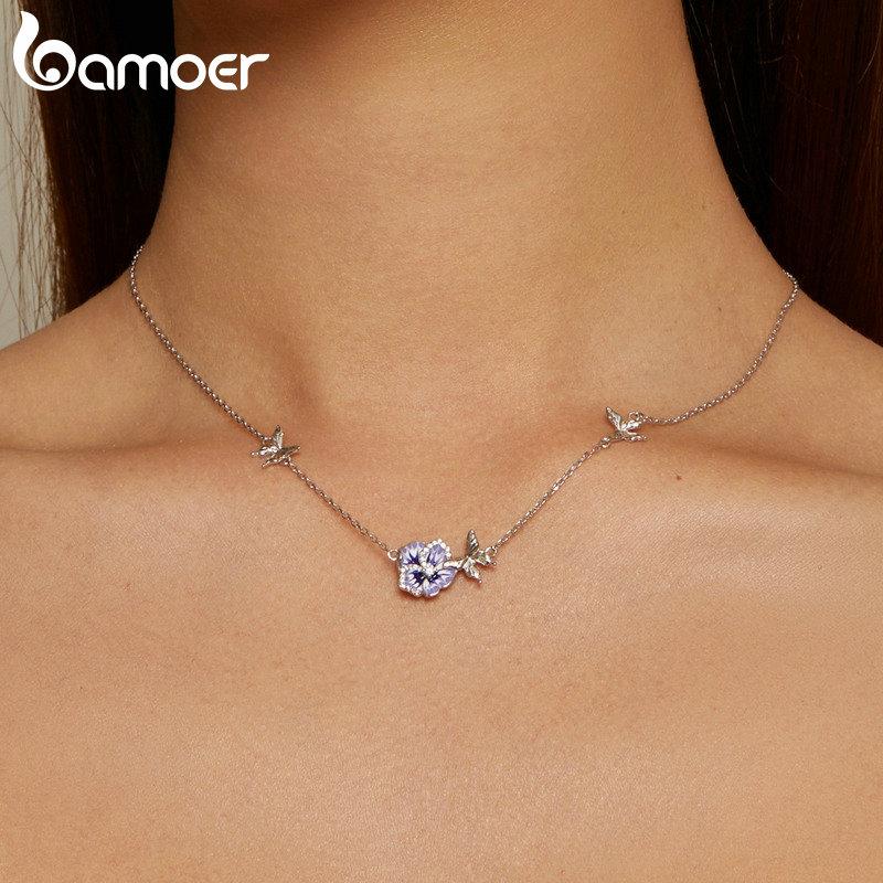 KristLand Collana Donna In Argento S925 Placcato Oro Con Pendente Rosa E Ape, Zirconi – Elegante E Vintage