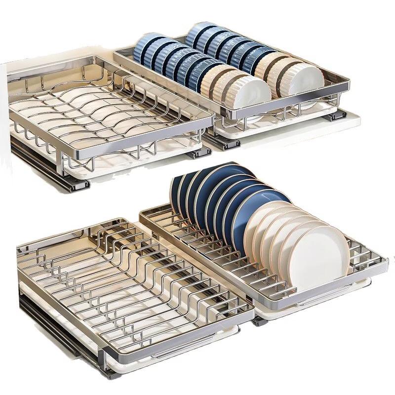 Hanyou Double-Layer Drawer Dish Rack