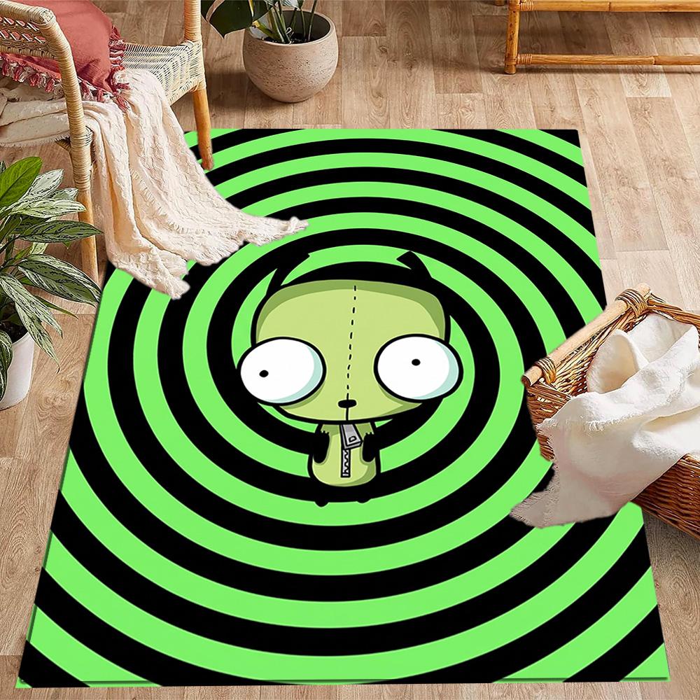 Zombie Invasion Carpet Suitable for Playrooms Balcony Game Room Dormitory Anti-slip Rug Office home decor Best for Christmas
