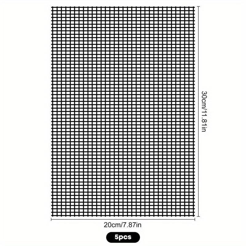 5pcs Flower Pot Hole Mesh Pad Bonsai Pot Bottom Grid Mat Bottom Mat Prevent Soil Loss Breathable Drainage Bottom Mat