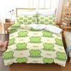 3D Frog Bedding Set Animal Down Duvet Cover Pillowcase for Boys Teens Children Full Size Soft Quilt Cover Single/Double Bedcovers