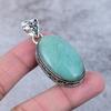 Amazonite Gemstone Handmade 925 Steling Silver Jewelry Pendant 2.13" M-385