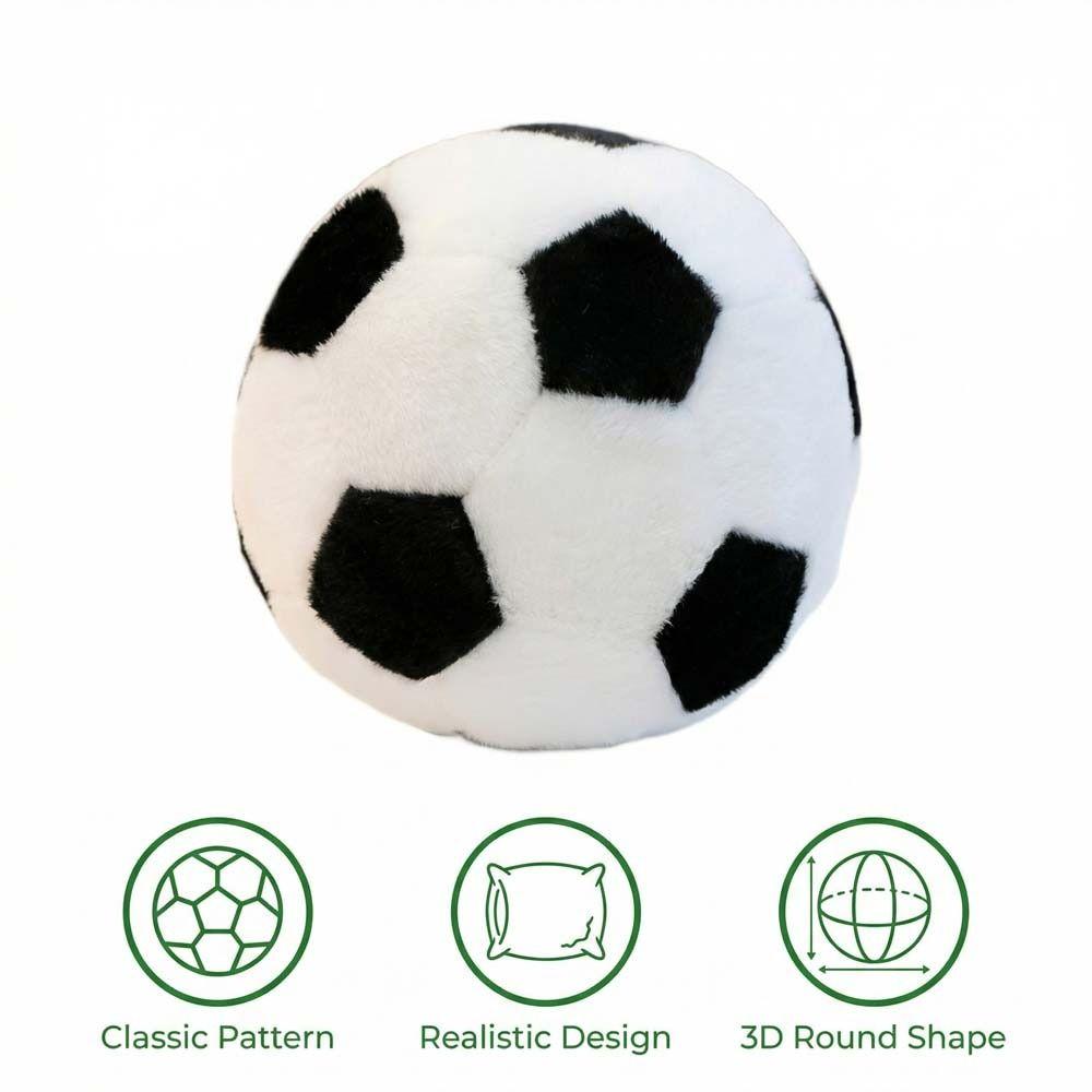 Stuffed Football Throw Pillow Doll Soft Football Plush Toy Round Football Dolls Kid Girl Boy