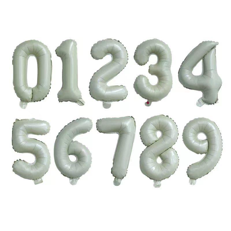 Wedding Party Decoration Supplies Big Size 16 Inch Rose Gold Digital Balloon 0-9 Number Balloons