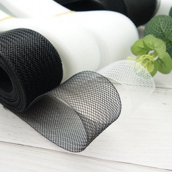 2-15cm Wide 5m Crinoline Horsehair Braid Trim DIY for Sewing Wedding Dress Trim