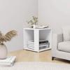 VidaXL Side Table White 33x33x34.5 Cm Chipboard