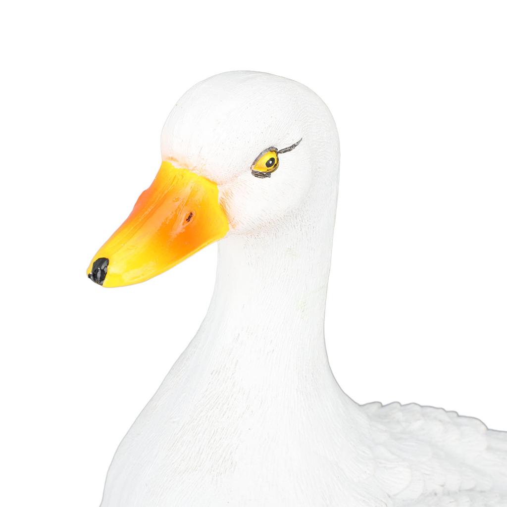 Duck Figurine Decoration Simulation Waterproof Resin Animal Sculpture Ornament for Garden Lawn