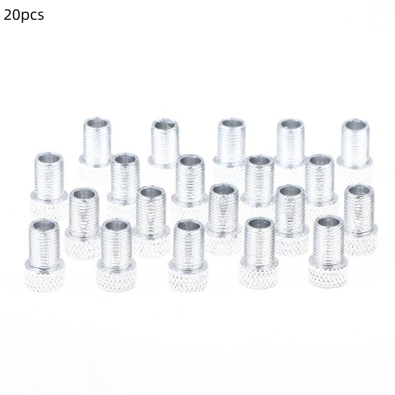 20pcs Bicycle Valve Pump Converter Adapter Presta To Schrader Convert Nozzle Inflation Adaptor F/V To A/V Bike Valve Adapter