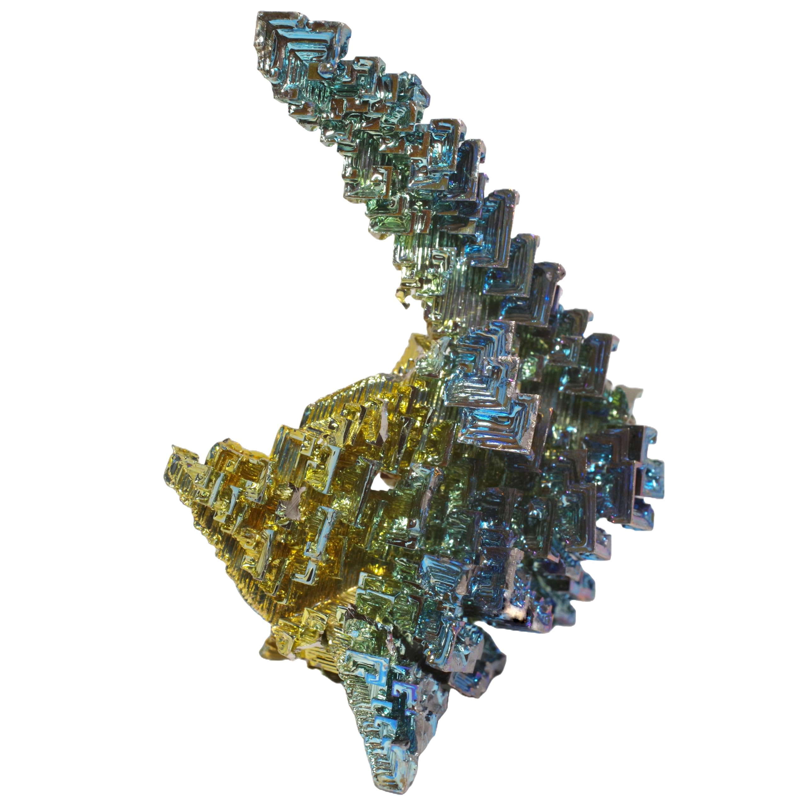 

stone Metal specimen Bismuth number crystal of a [N2 Natural] (atomic 83/Bi/bismuth) / (108 One kind approx. 40g, 62x44x24mm)