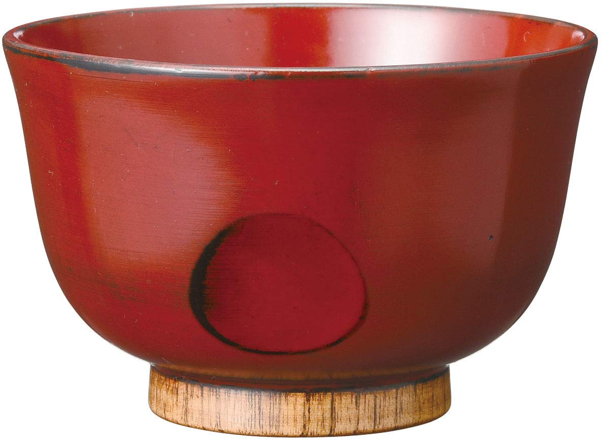 Ase Shinzo Shoten Soup Raindrop Negoro x x 7 Wooden Bowl, Bowl, Design, Style, 10.8 10.8 cm,