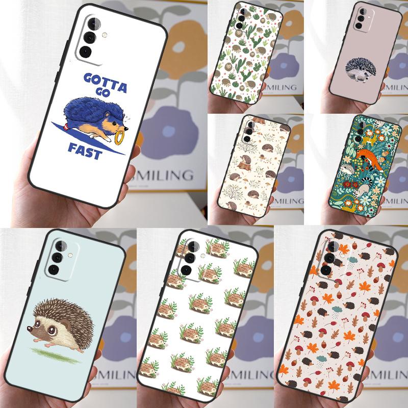 Cute Hedgehog Phone Case For Samsung Galaxy A52 A32 A12 A14 A34 A54 A51 A71 A53 A33 A13 A15 A25 A35 A55