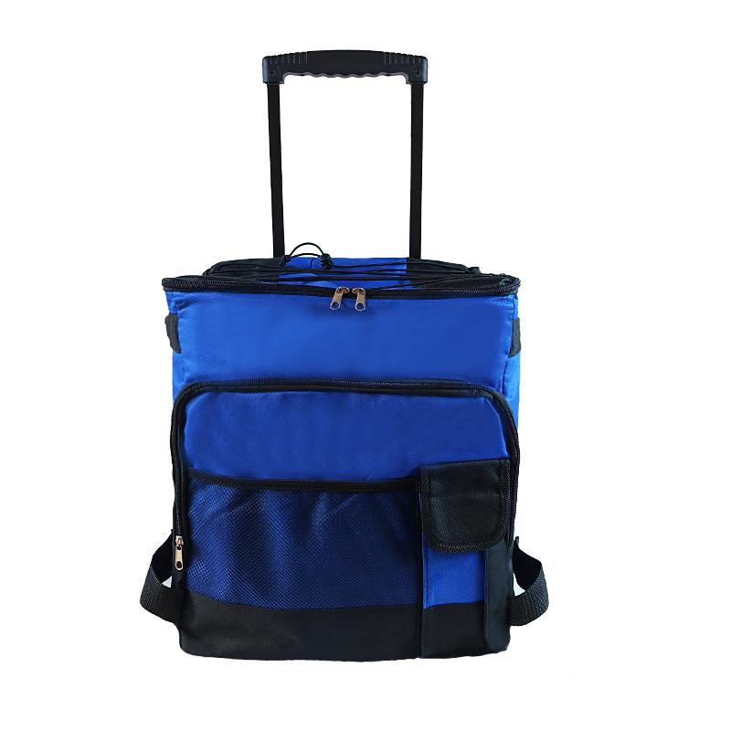 Portable Multi-Functional Travel Trolley Case with Insulated Cooler Bag