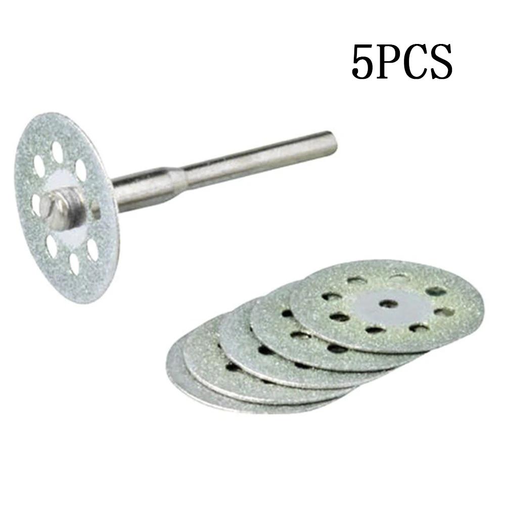 

5Pcs Mini Hole Diamond Rotary Tool Cutting Disc Disks DIY Tools Accessories For Dremel With 1Pc Rod Power Tool CHINA