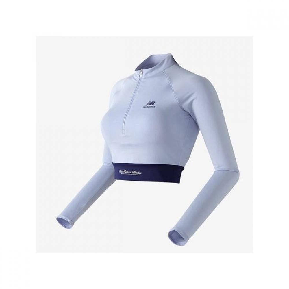

New Balance Half Club New Balance Women S Crop Half Zip Up RaSh Guard Nbmdd3w 85