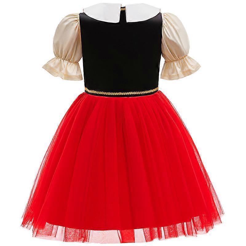 Pinocchio Girls 2-Piece Dress Set Party Princess Gown Red
