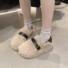 Mao Mao Shoes Women Wear Warm Doudou Shoes In Winter New Thick Soles Heightening Internet Celebrities Pregnant Women Cotton Shoes