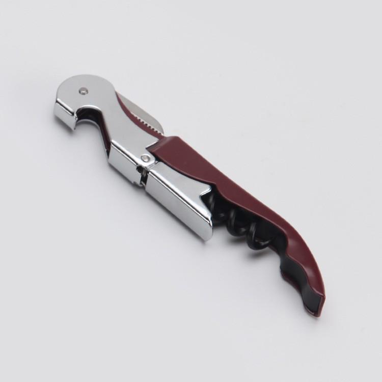 Portable Two-in-One Colorful Corkscrew and Red Wine/Beer Bottle Opener with Custom Logo Option