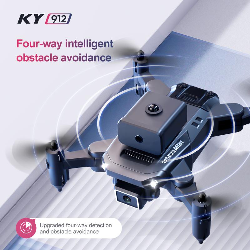 KY912 Mini Drone Portable Drone with Camera 4K Dual Camera Professional Drone Smart Tracking Drone WIFI HD Transmission Drone