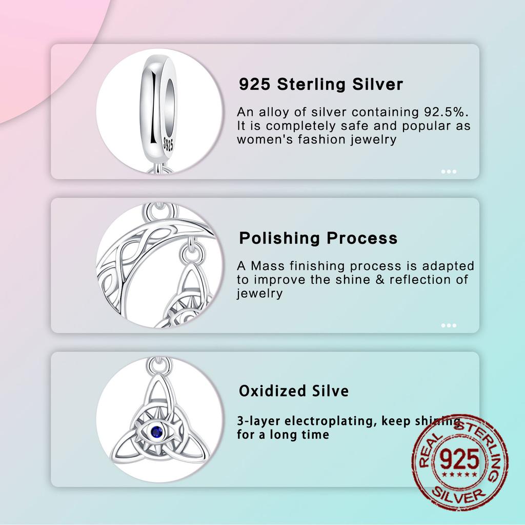 Copper Mysterious And Retro Celtic Style Patterns Pendants Charms Fits Genuine Charms Bracelet Women DoItYourself Jewellery Gifts
