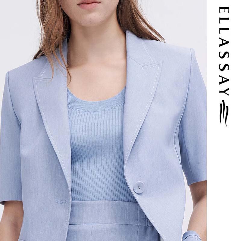 ELLASSAY Women's Minimalist Short-Sleeve Knit Top EWE342M05800