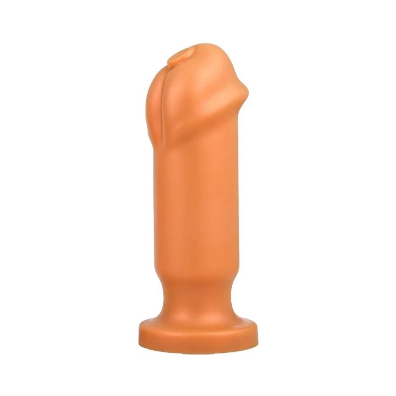 18+ Dospělí Tekutý silikon Zvířecí penis Obrovský anální kolík Vaginální anus Expander s přísavkou Velký tlustý anální dildo Sex Shop