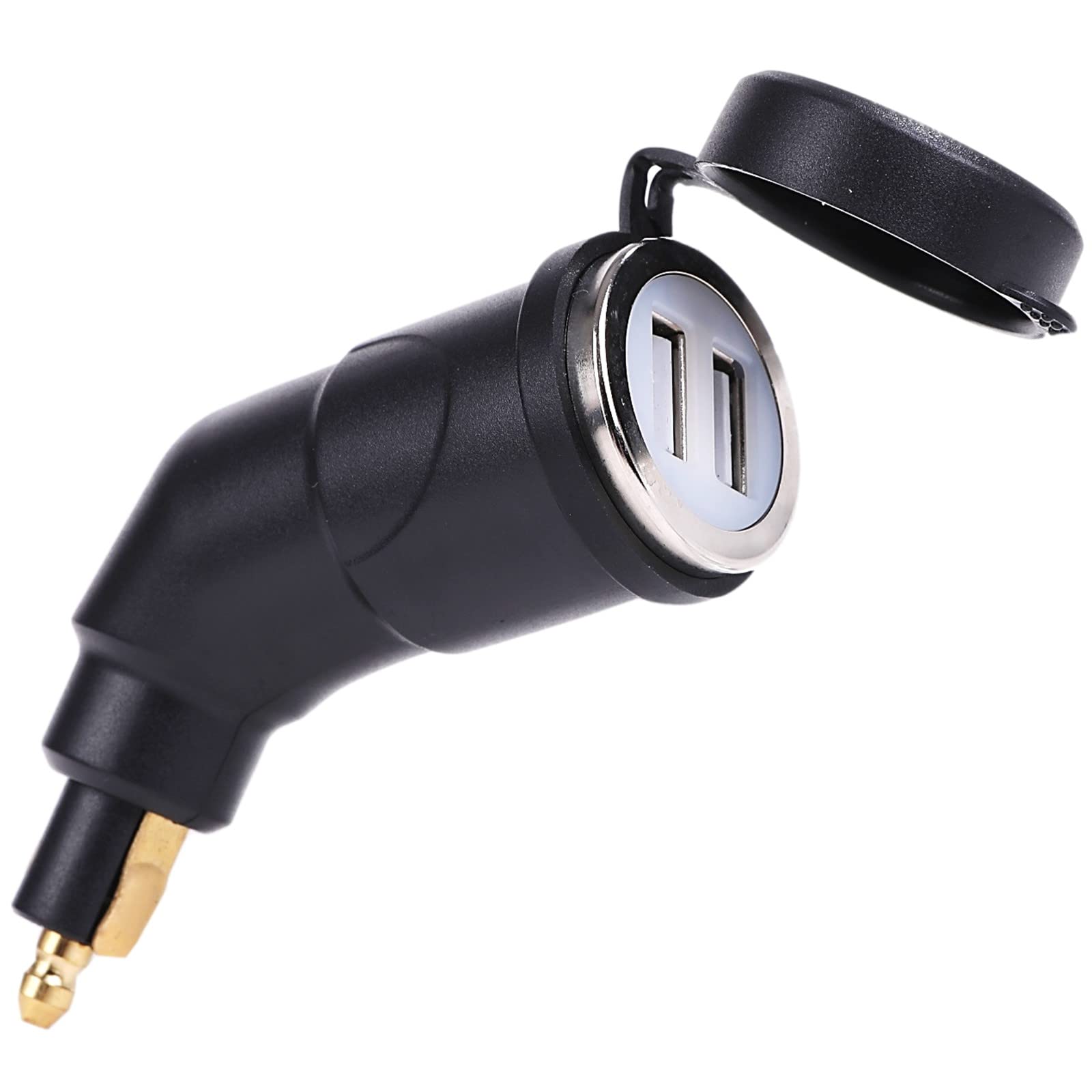 

Rubonarie Мотоциклетное гнездо прикуривателя с крышкой USB в стиле BMW гнездо Хеллера BMW USB розетка питания 2 порта (черный) чёрный