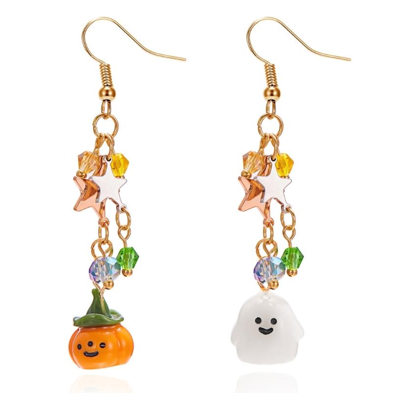 

Chic Specter Pumpkin Drop Earring Summer Party Essential Jewelry Pumpkin Specter Star Earrings For A Unique Style